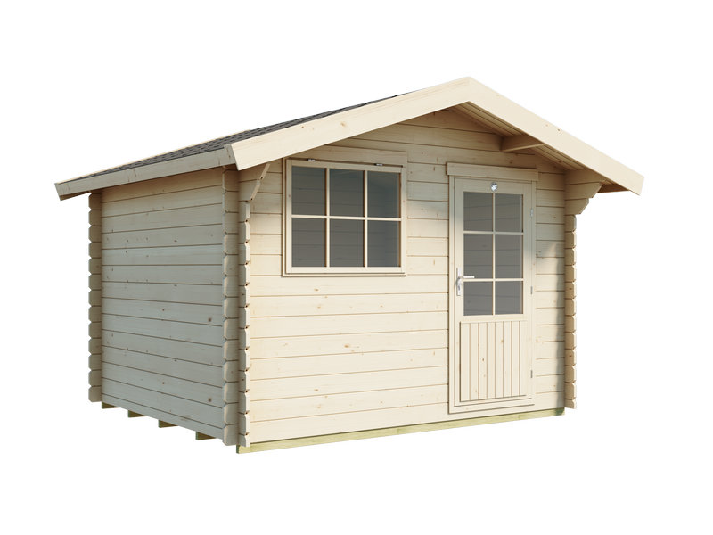 Piharakennus Luoman Lillevilla 28-0 Pihlaja, 7,5 m2, seinävahvuus 28 mm