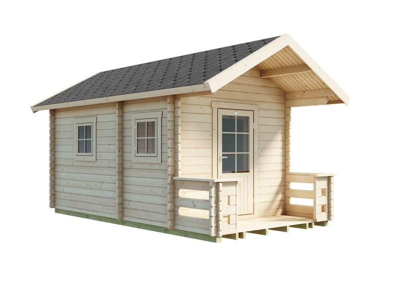 Pihasauna Luoman Lillevilla 7-3 Tulilampi, 10,3 m2, seinävahvuus 44 mm