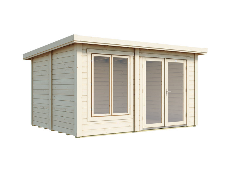 Piharakennus Luoman Lillevilla 387 Nilakka, 12 m2, seinävahvuus 44 mm
