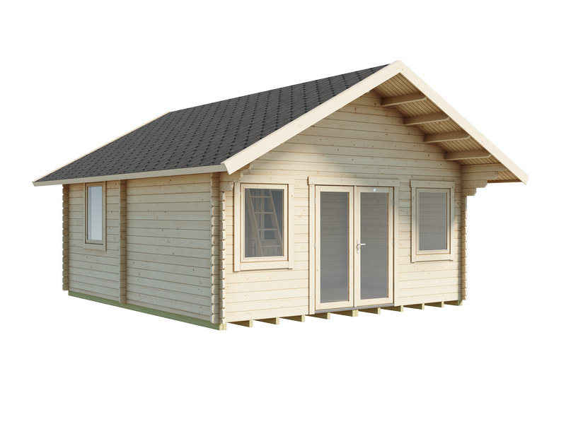 Piharakennus Luoman Lillevilla 220-3 Koitere, 28,5 m2, seinävahvuus 44 mm