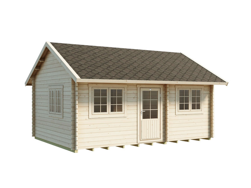 Piharakennus Luoman Lillevilla 100C-4 Paasivesi, 22,04 m2, seinävahvuus 44 mm