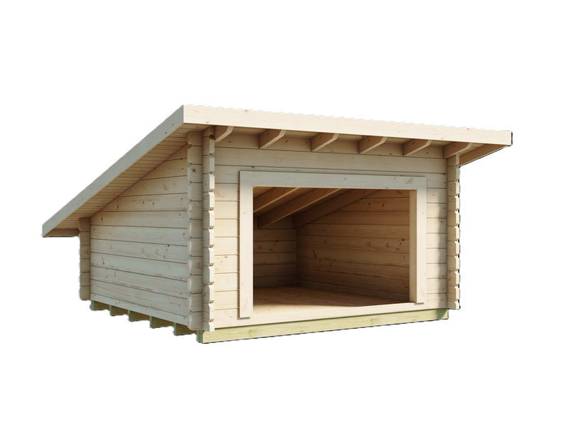 Laavu Luoman Lillevilla 622 Kotalampi, 6,25 m2, seinävahvuus 44 mm