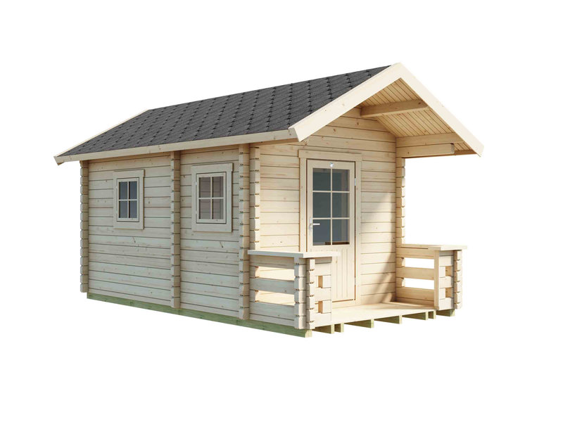 Pihasauna Luoman Lillevilla 7-5 Tiira, 10,3 m2, seinävahvuus 70 mm