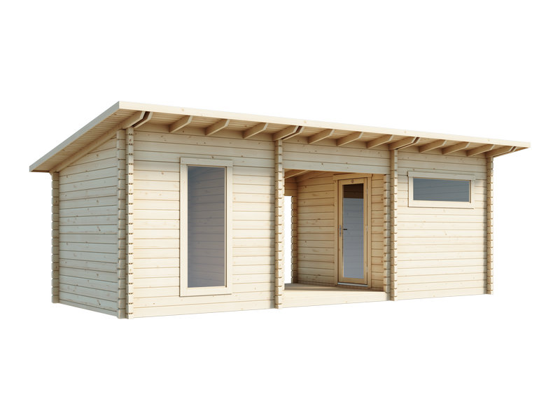 Pihasauna Luoman Lillevilla 720-2 Kuovi, 20,44 m2, seinävahvuus 70 mm