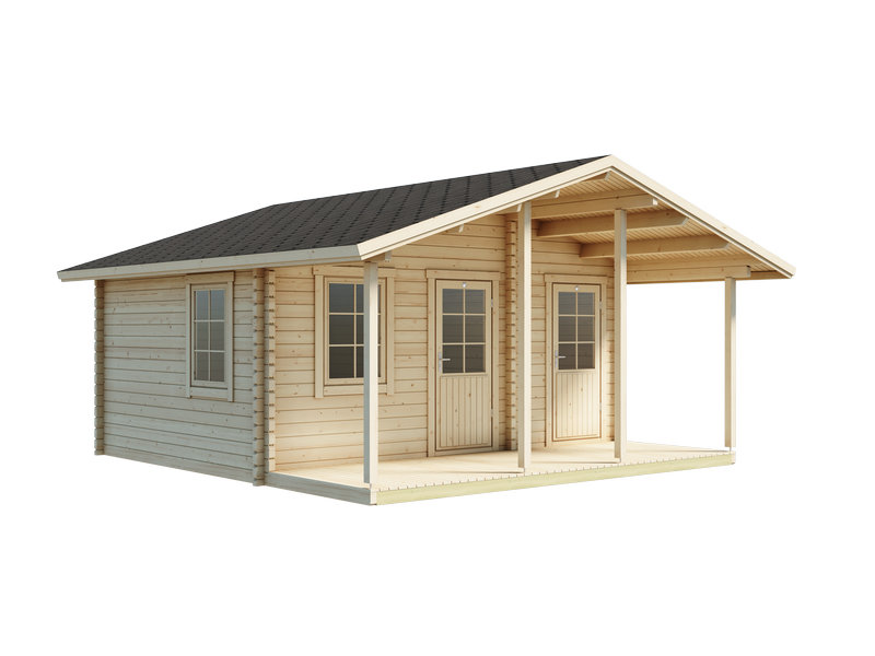 Pihasauna Luoman Lillevilla 205 Sotka, 20 m2, seinävahvuus 70 mm