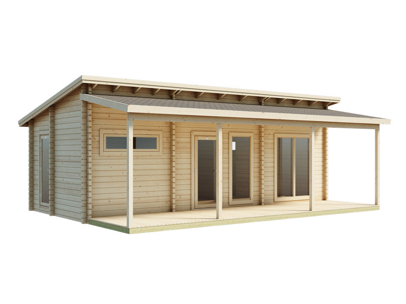 Pihasauna Luoman Lillevilla 737 Rantasipi, 28,8 m2, seinävahvuus 70 mm