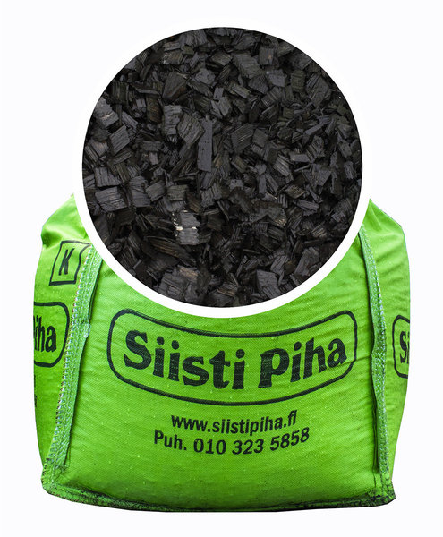 Koristekate musta Siisti Piha, 660 l suursäkki