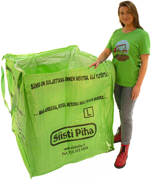 Noutosäkki Siisti Piha L, 1000 l, tyhjä