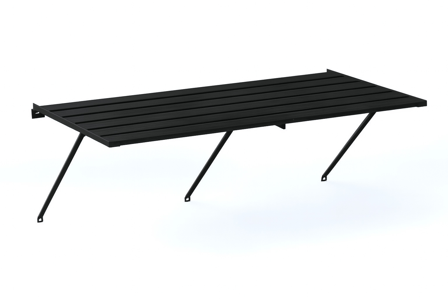 Kasvihuoneen hylly Strömsö,1200 x 625mm, musta