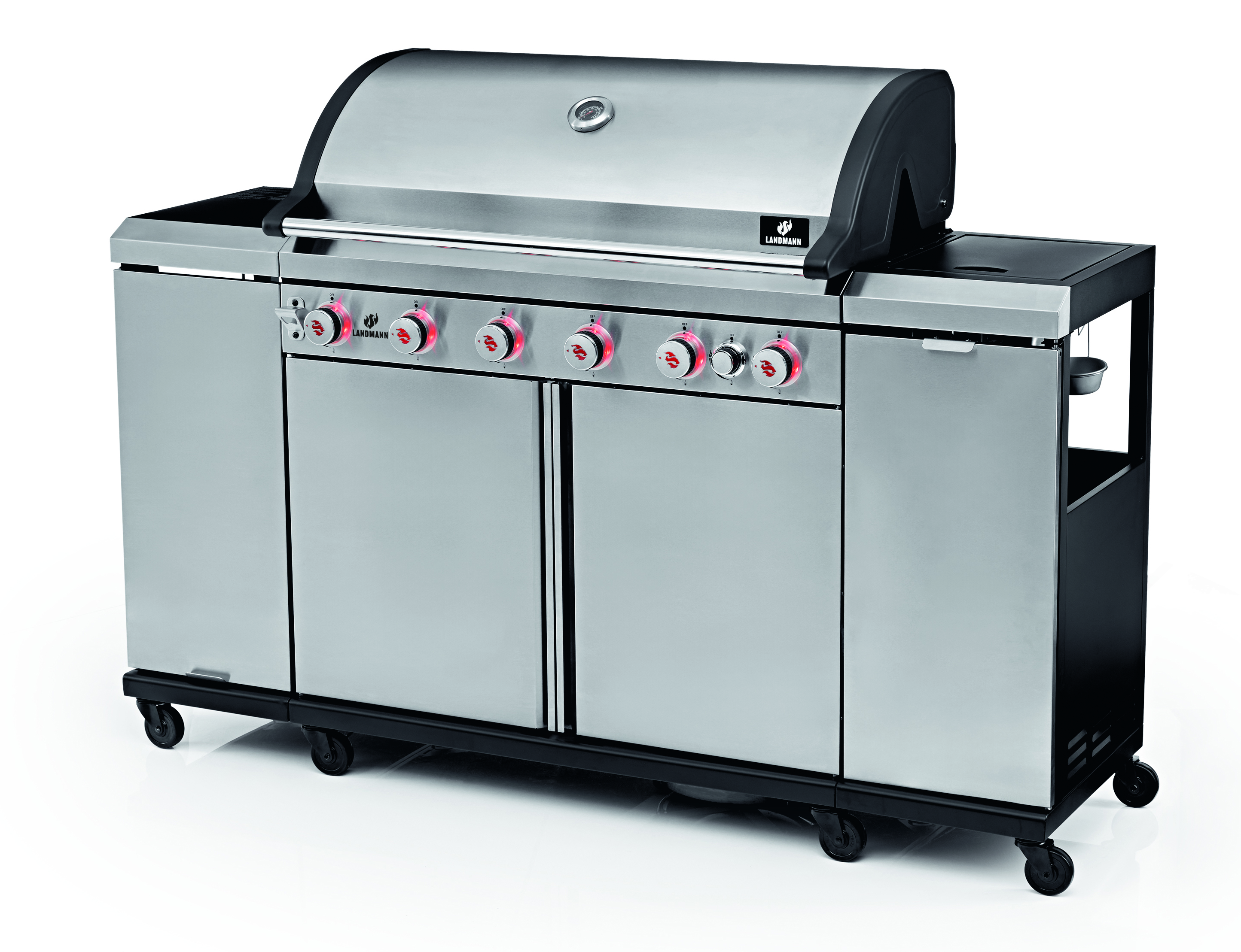 Kaasugrilli Landmann Outdoor keittiö MaxX 6.1 Stainless Steel, 6+1 poltinta