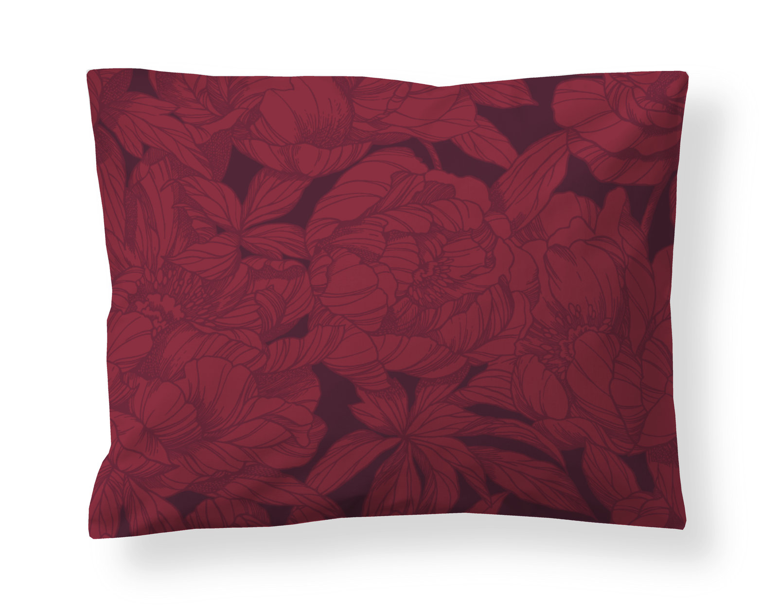 Satiinityynyliina Finlayson Pioni, 50x60cm, tummanpunainen