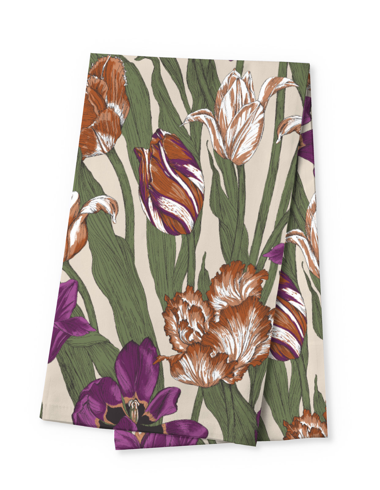 Kaitaliina Vallila Kukoistus, 40x150cm, terra-violetti
