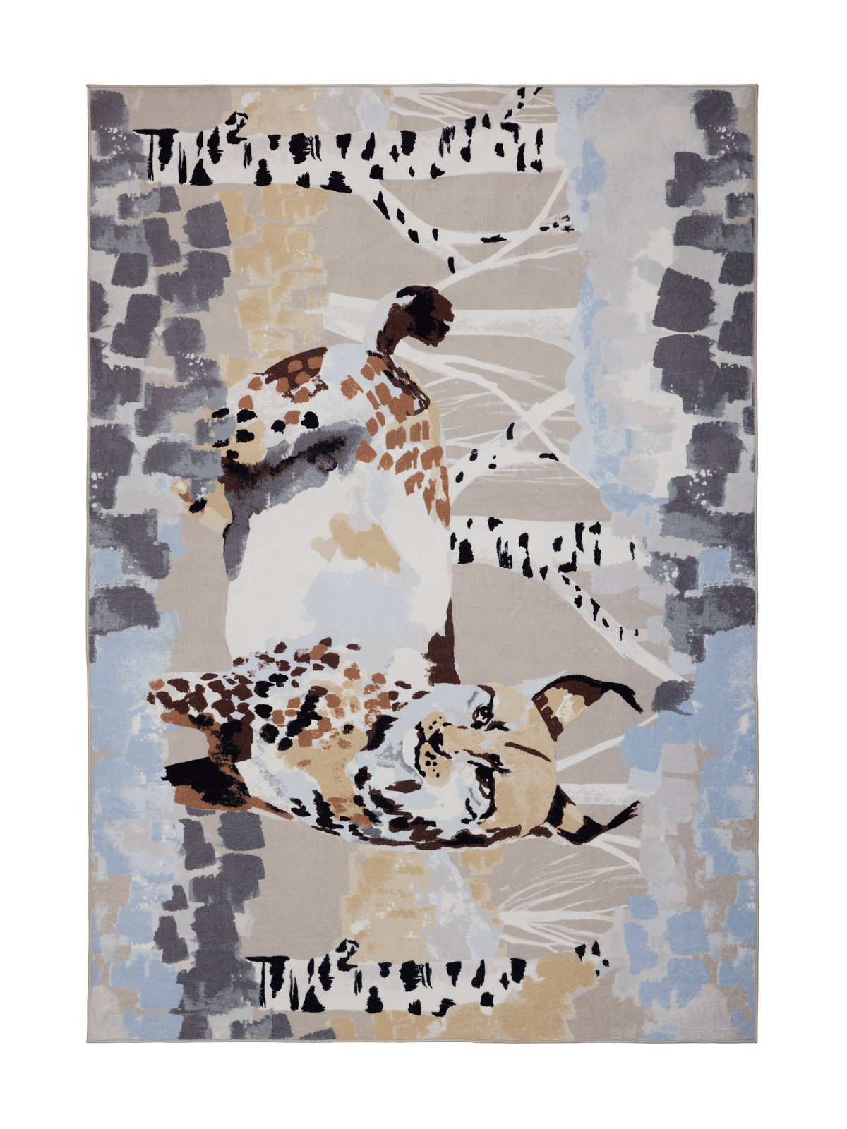 Matto Vallila Ilves, 140x200cm, beige/sininen