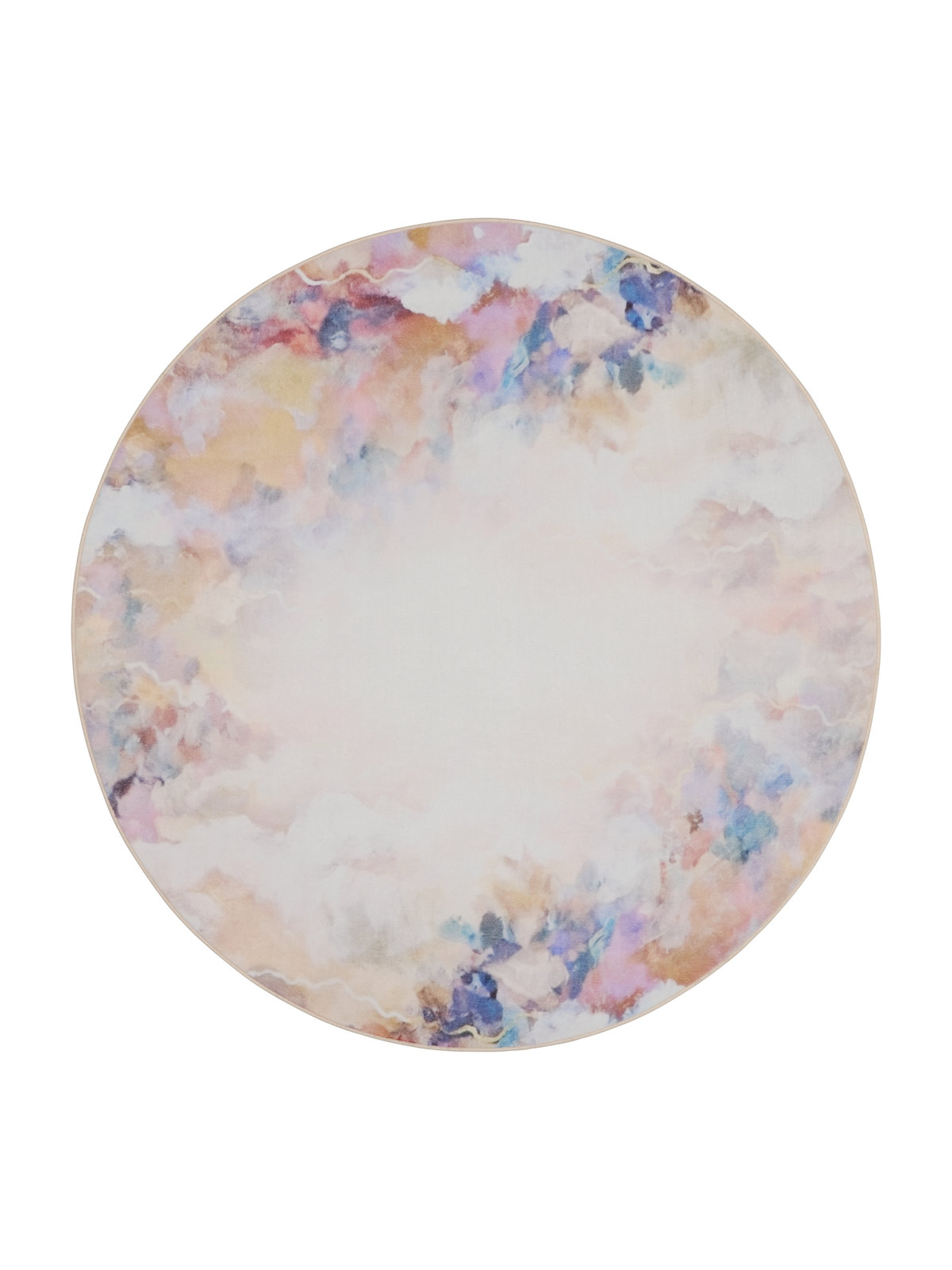 Pyöreä matto Vallila Poutapilvi, Ø120cm, pastelli