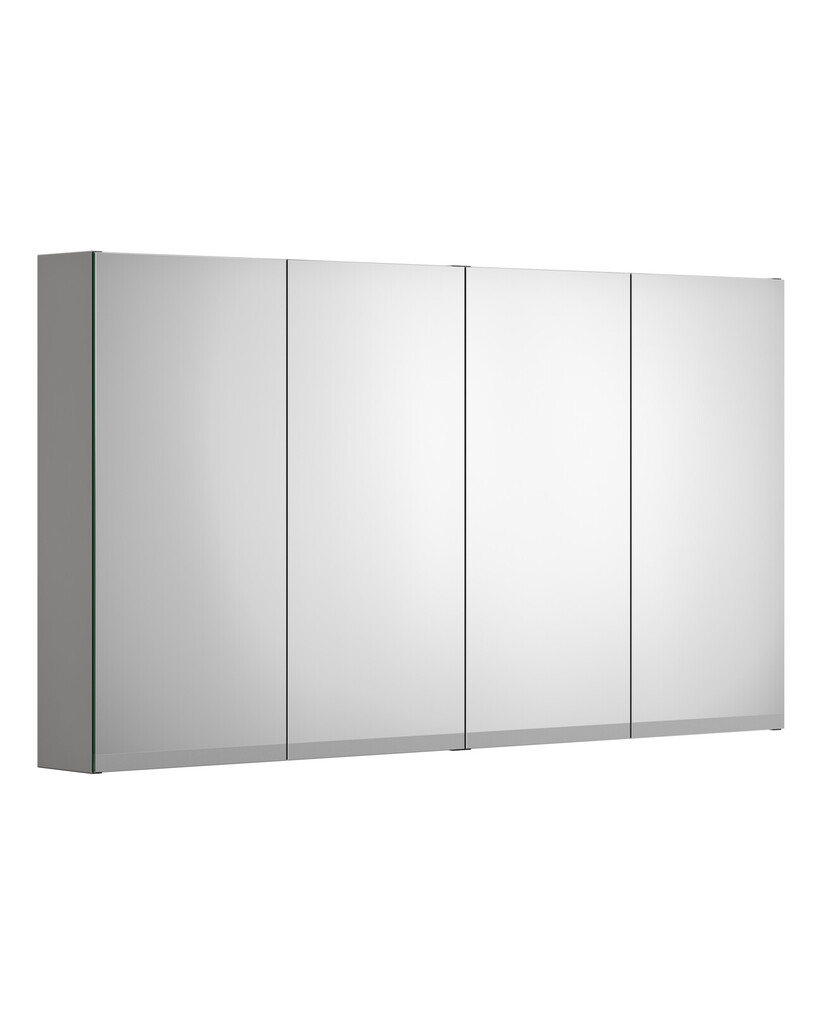 Peilikaappi Gustavsberg Artic, 120 cm, LED-valolla, Pistorasialla, Tuhkanharmaa