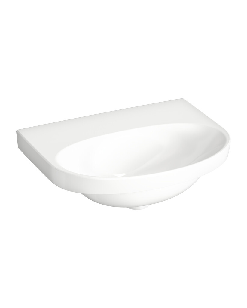Pesuallas Gustavsberg Nautic 5550, 50 cm, Pulttikiinnitys, Ilman hananreikää, Ilman ylivuotoaukkoa, CeramicPlus