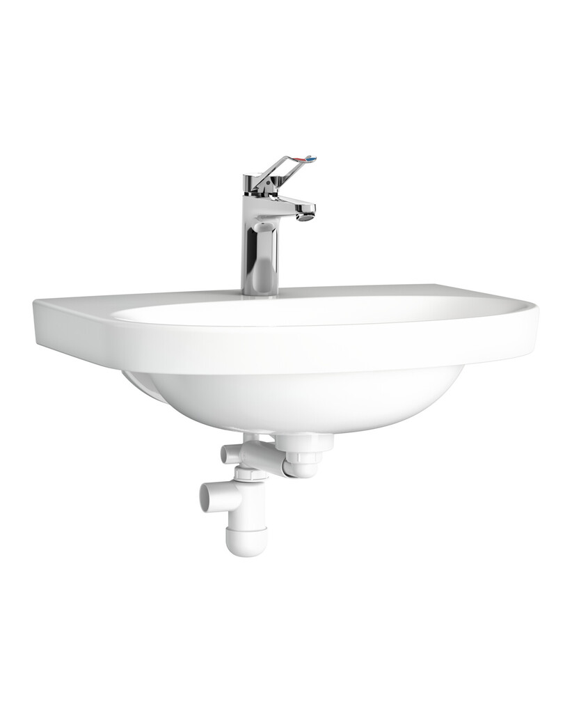 Pesuallaspaketti Gustavsberg Nautic All in One, 60 cm, pesuallashanalla, valkoinen, CeramicPlus