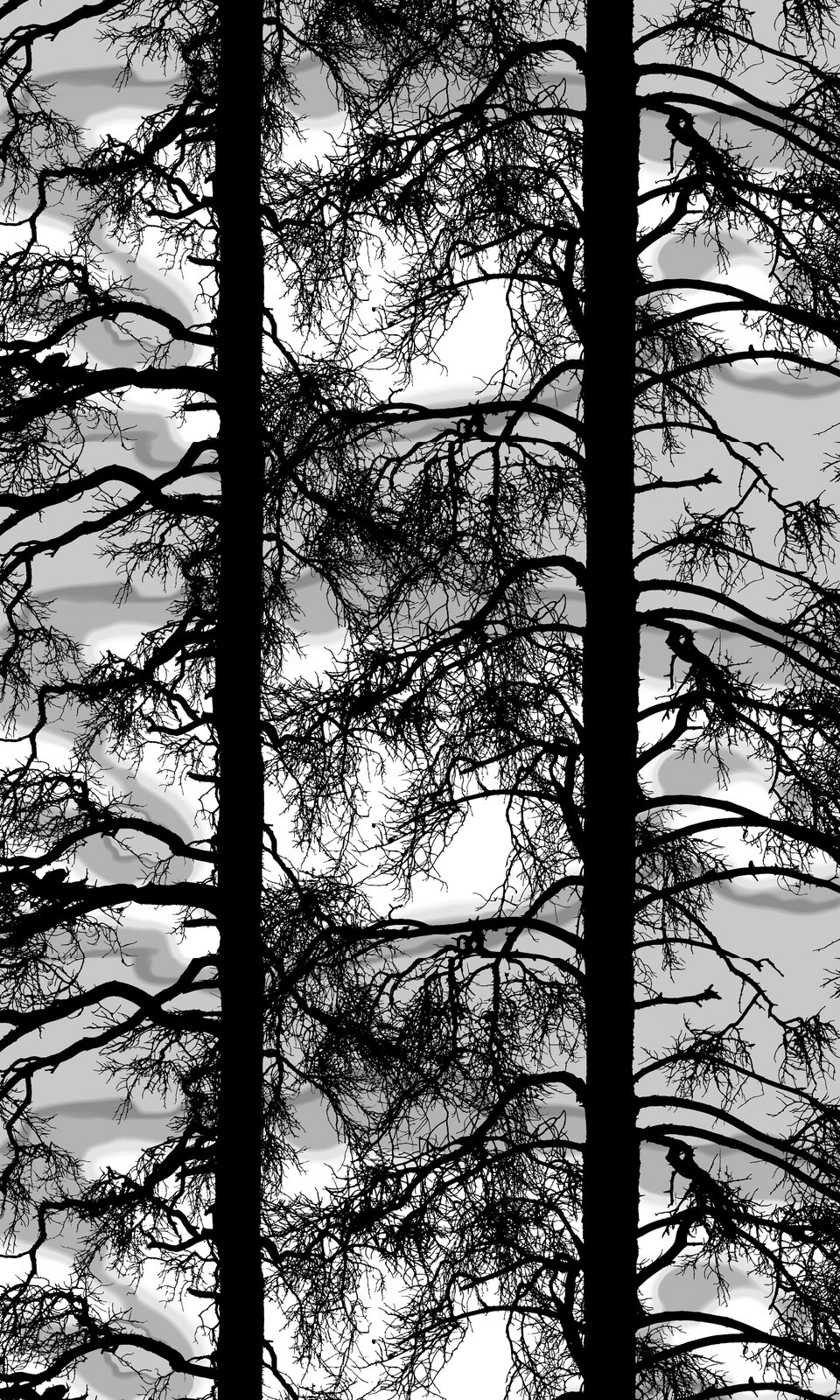 Pimennysverho Vallila Kelohonka, 140x250cm, harmaa