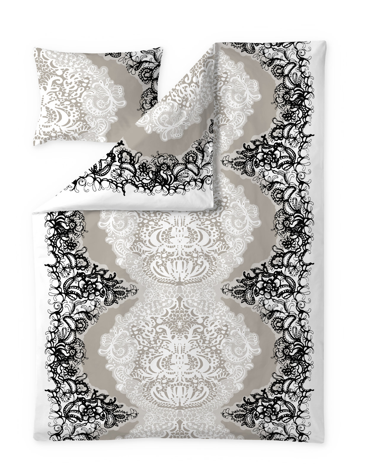 Pussilakanasetti Vallila Mandariini, 150x210cm, latte
