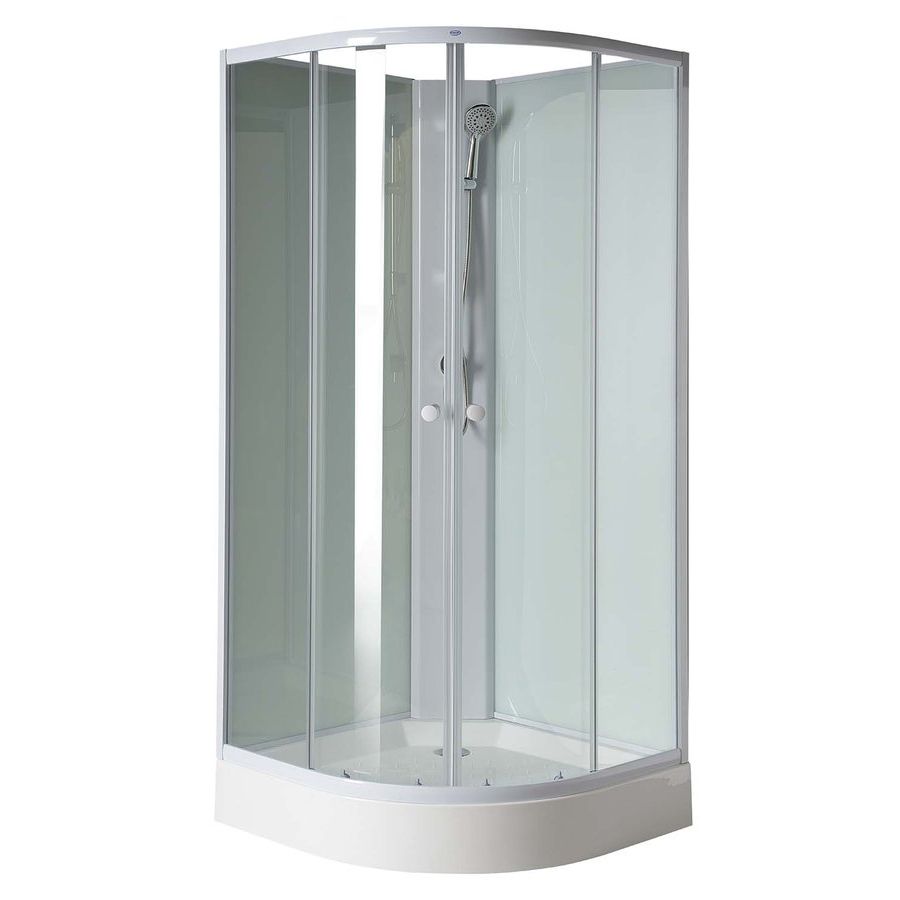 Suihkukaappi Valera RSC-YB93, 90 x 90 x 204 cm, Kirkas lasi