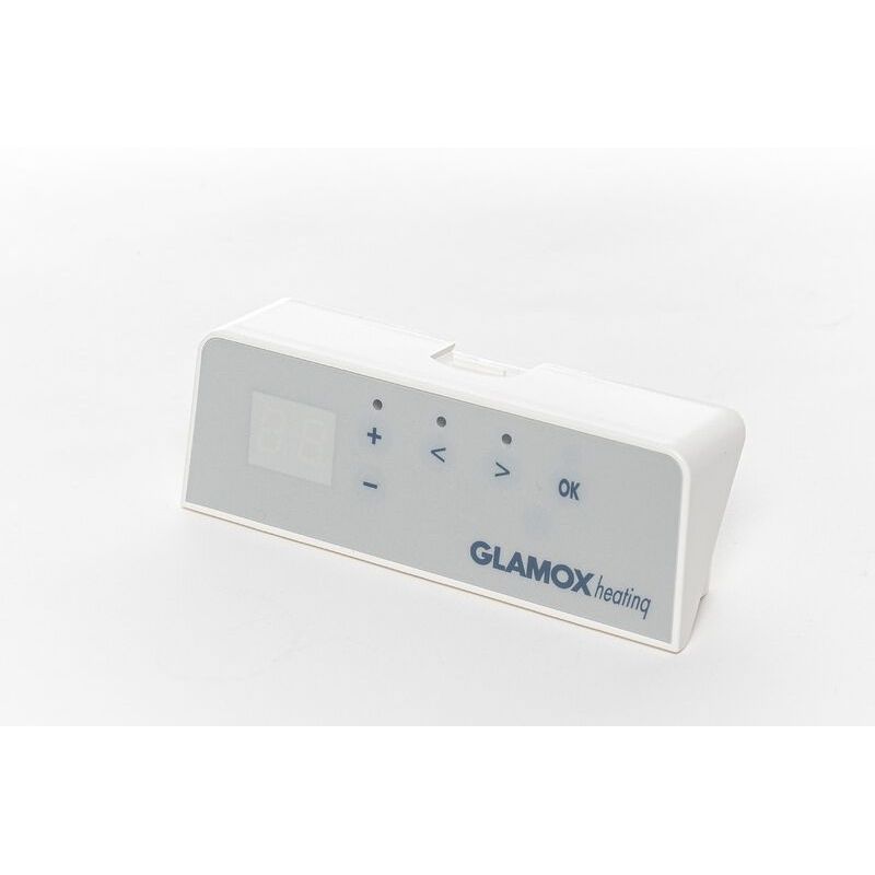 Termostaatti Glamox Heating DT, Digitaalinen, Sopii Glamox Heating H40 ja H60 -lämmittimille, Valkoinen
