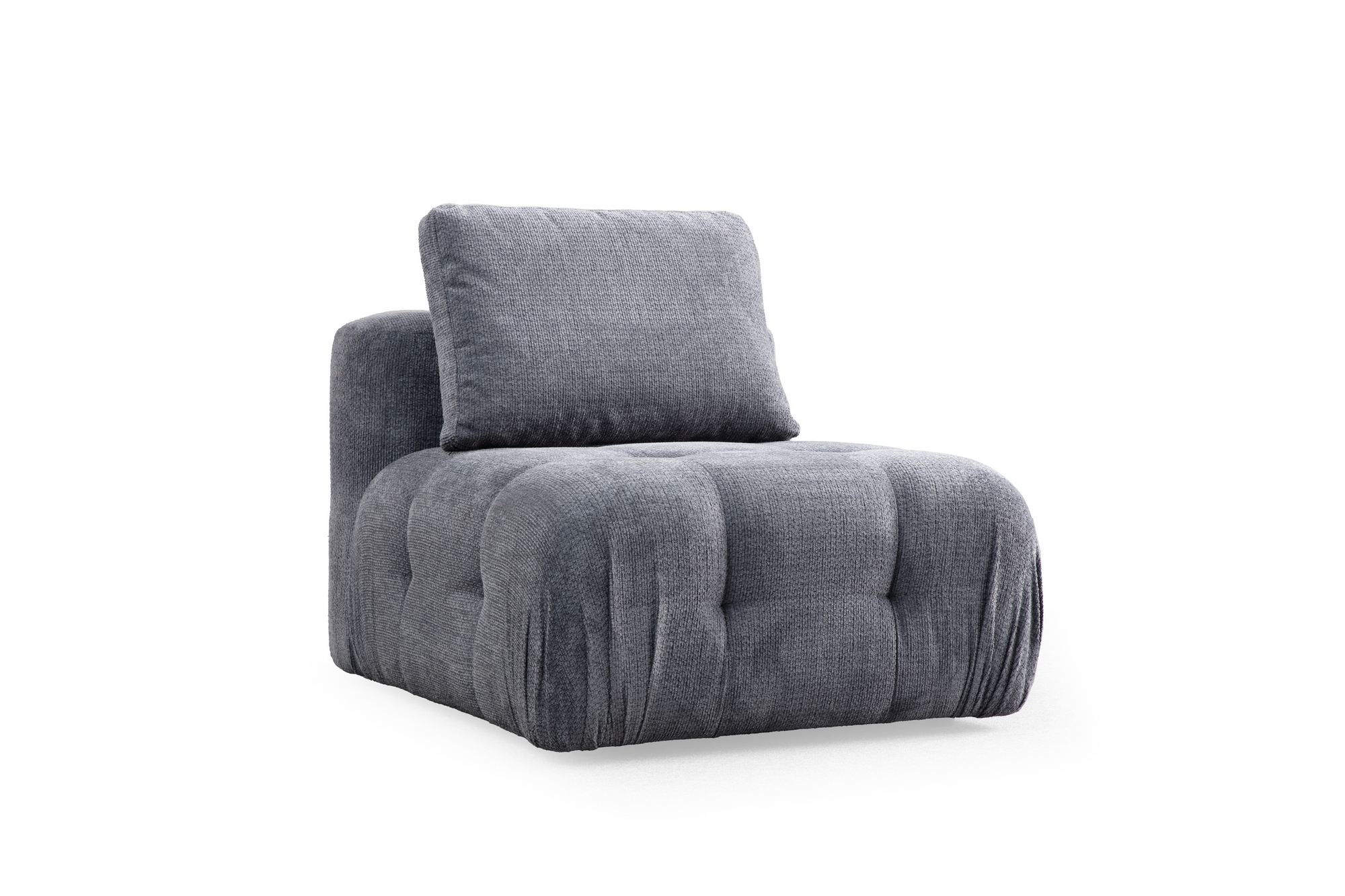 Nojatuoli Valento Furniture Amaris O1, 1-istuttava, 90x100cm, harmaa