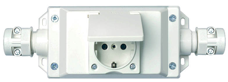 1-ripustuspistorasia 3-vaiheelle IP44