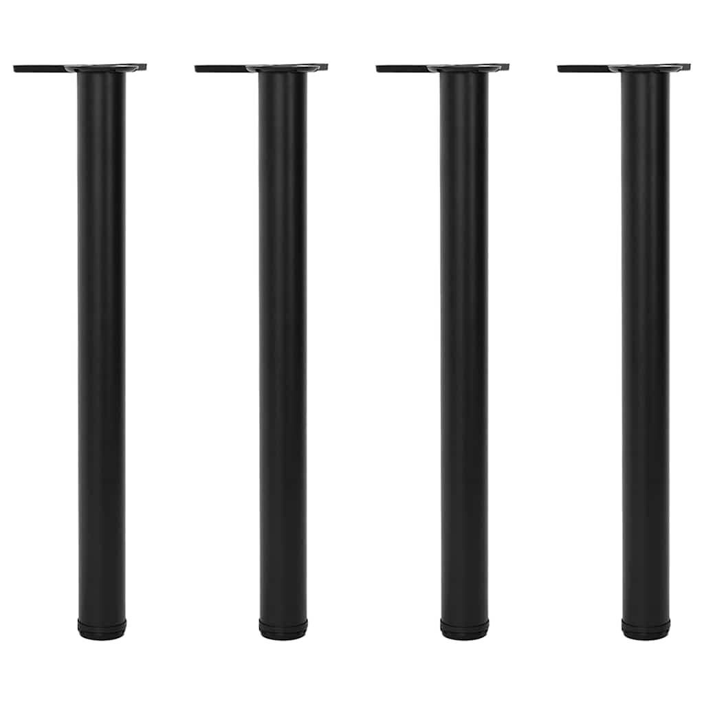 4 korkeussäädettävää pöydän jalkaa musta 710mm