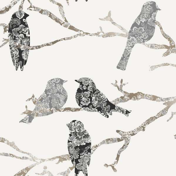 Tapetti Sandudd Decor Maison Belle Linnut 5336, 0,53x10,05 m