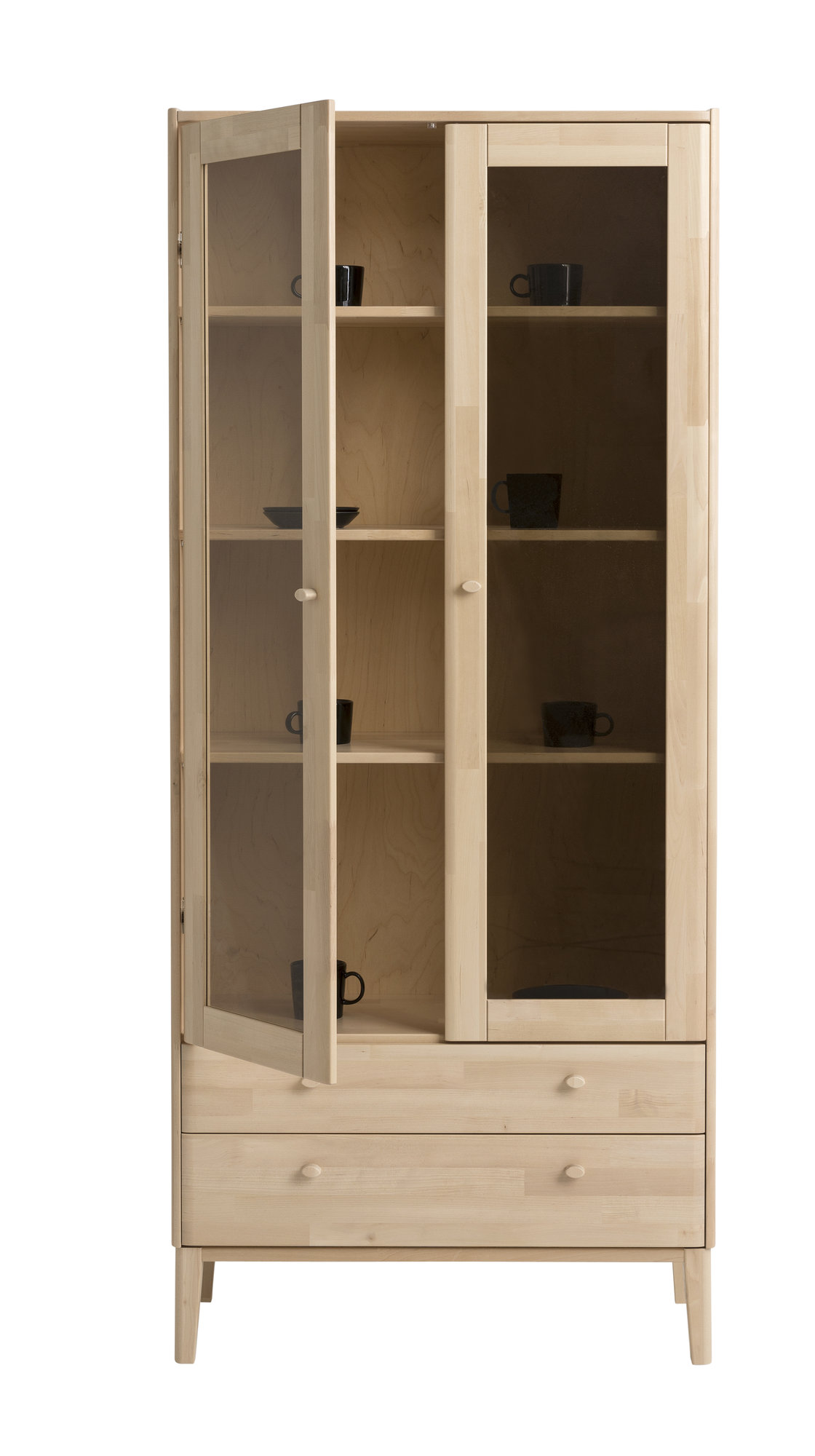 Vitriini Kiteen Matinea, 79x36x182 cm, Lakattu