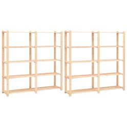 5-kerroksiset varastohyllyt 2kpl 170x38x170cm 500kg