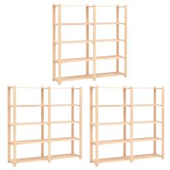 5-kerroksiset varastohyllyt 3kpl 170x38x170cm 500kg