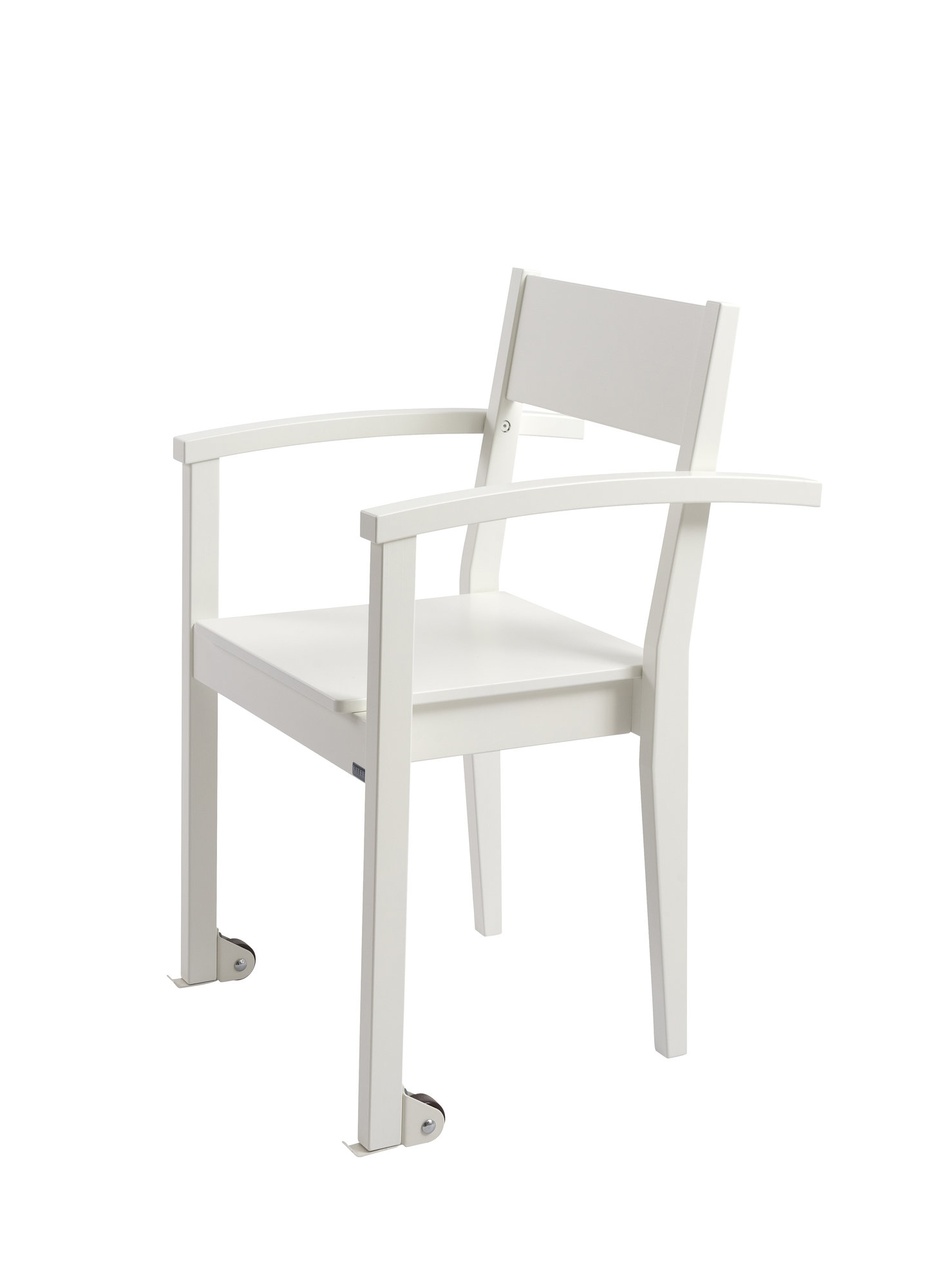 Tuoli Kiteen Joki, 55x58x89 cm, Valkoinen, pyörillä