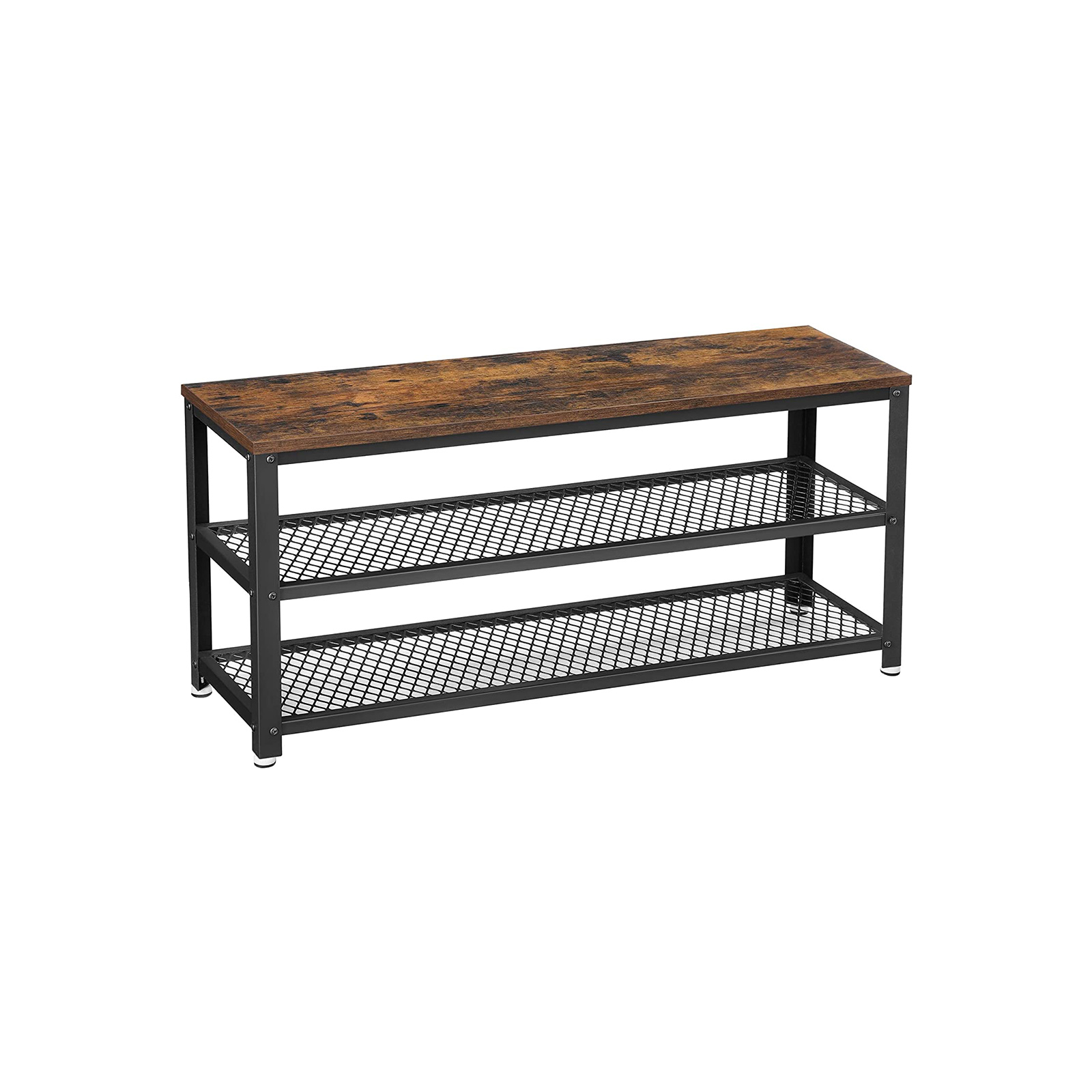 Eteispenkki kenkätelineellä Vasagle, 100 cm, ruskea/musta