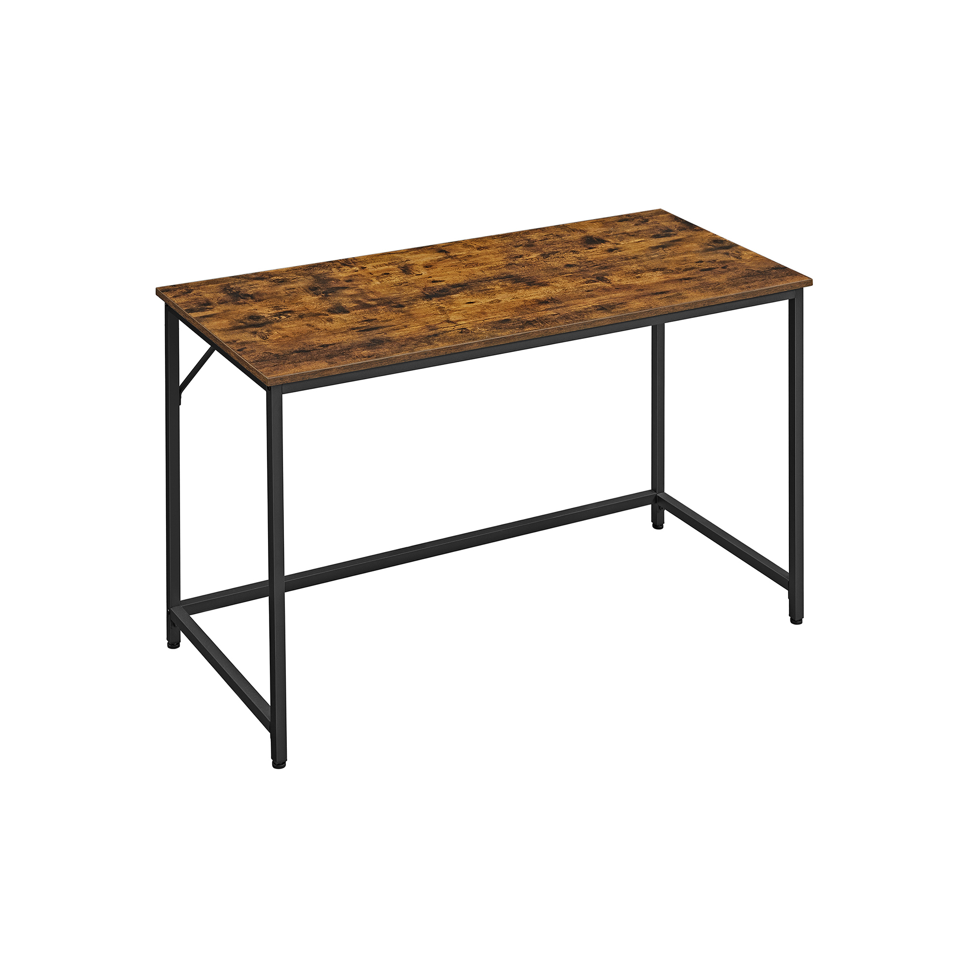 Työpöytä Vasagle, 120 x 60 x 75 cm, industrial-muotoilu, ruskea/musta