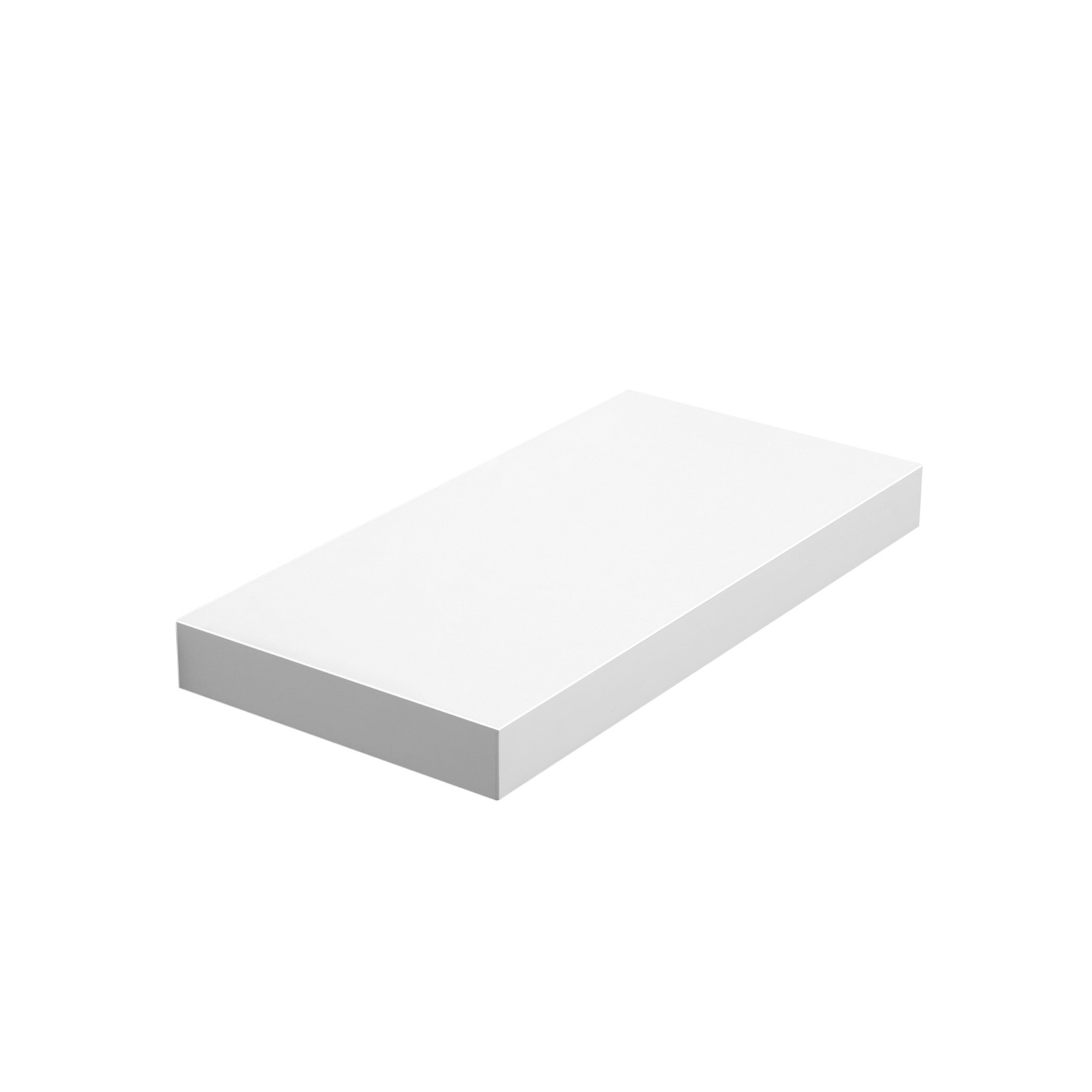 Seinähylly Vasagle, 40 x 20 x 3.8 cm, MDF, valkoinen