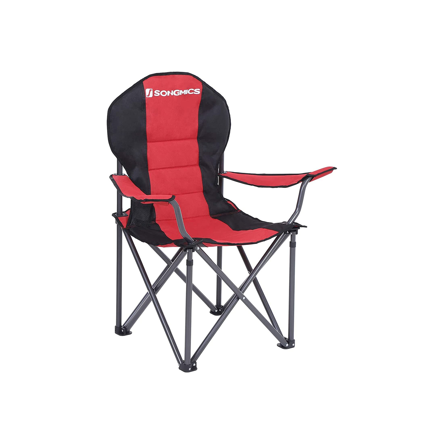 Retkeilytuoli Songmics, 90 x 55 x 102 cm, taitettava, pullonpidike, 2kpl, sininen