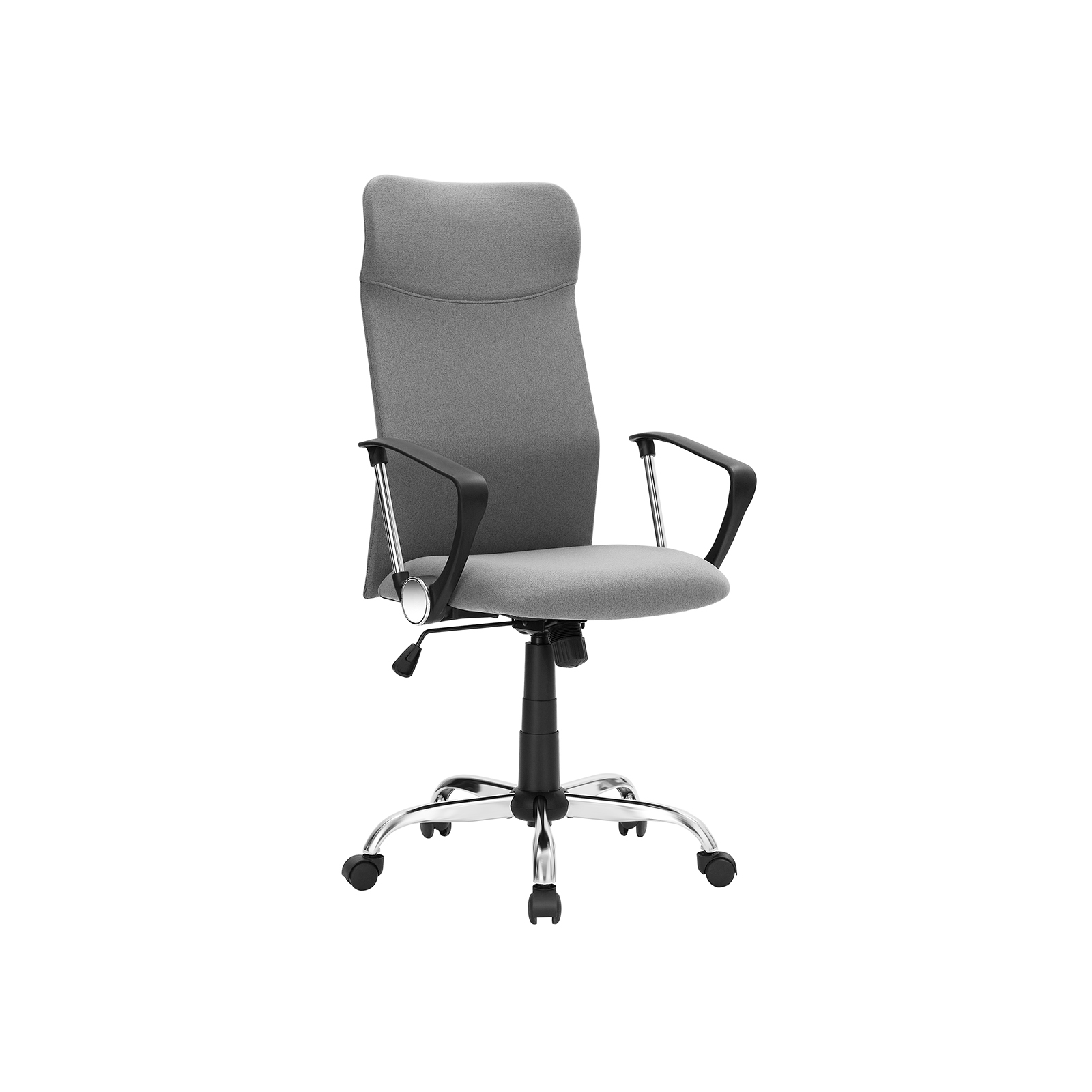 Toimistotuoli Songmics, 63 x 63 x 110-120 cm, ergonominen, korkeussäädettävä, harmaa