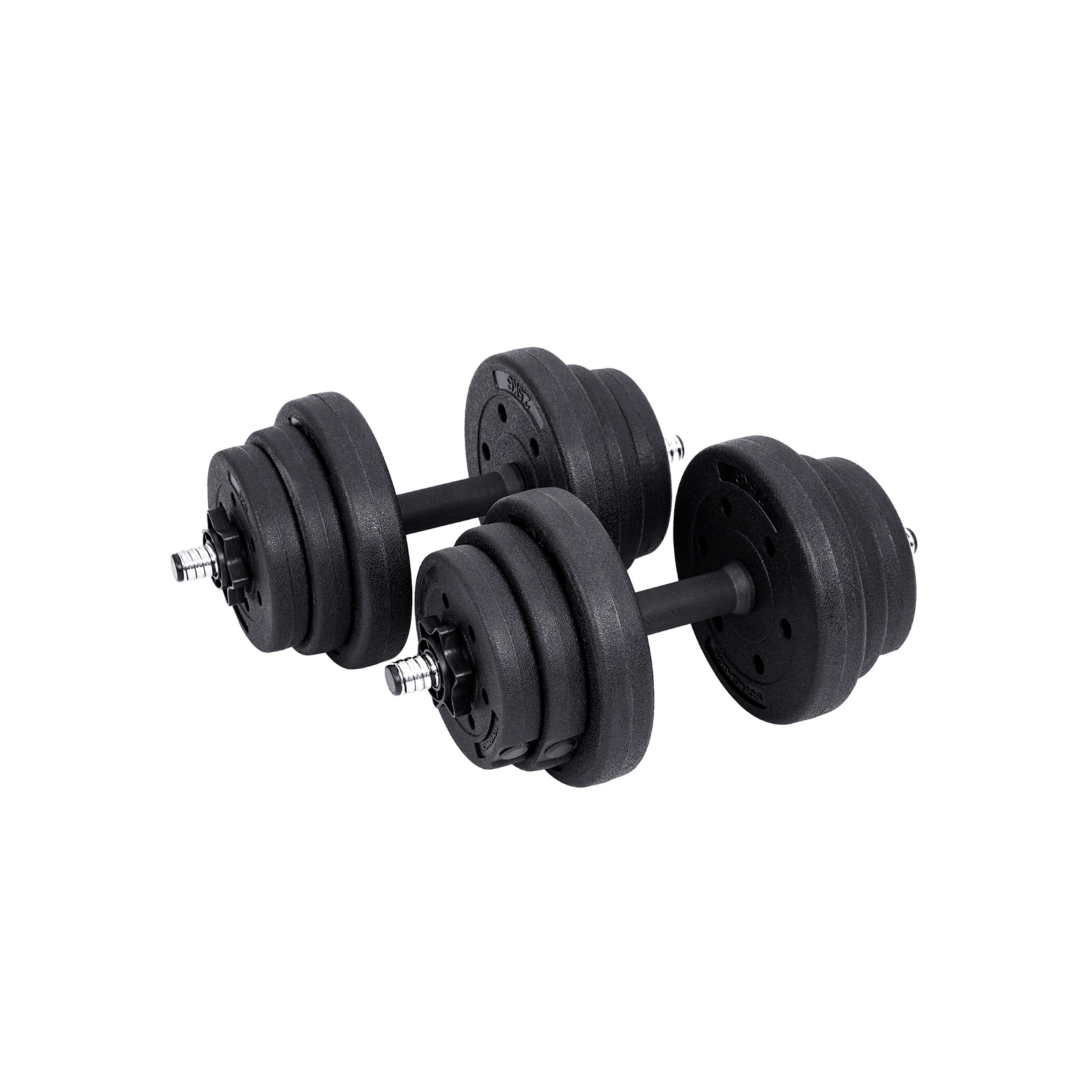 Käsipainosetti Songmics, 20 kg, säädettävä, 2-in-1, musta