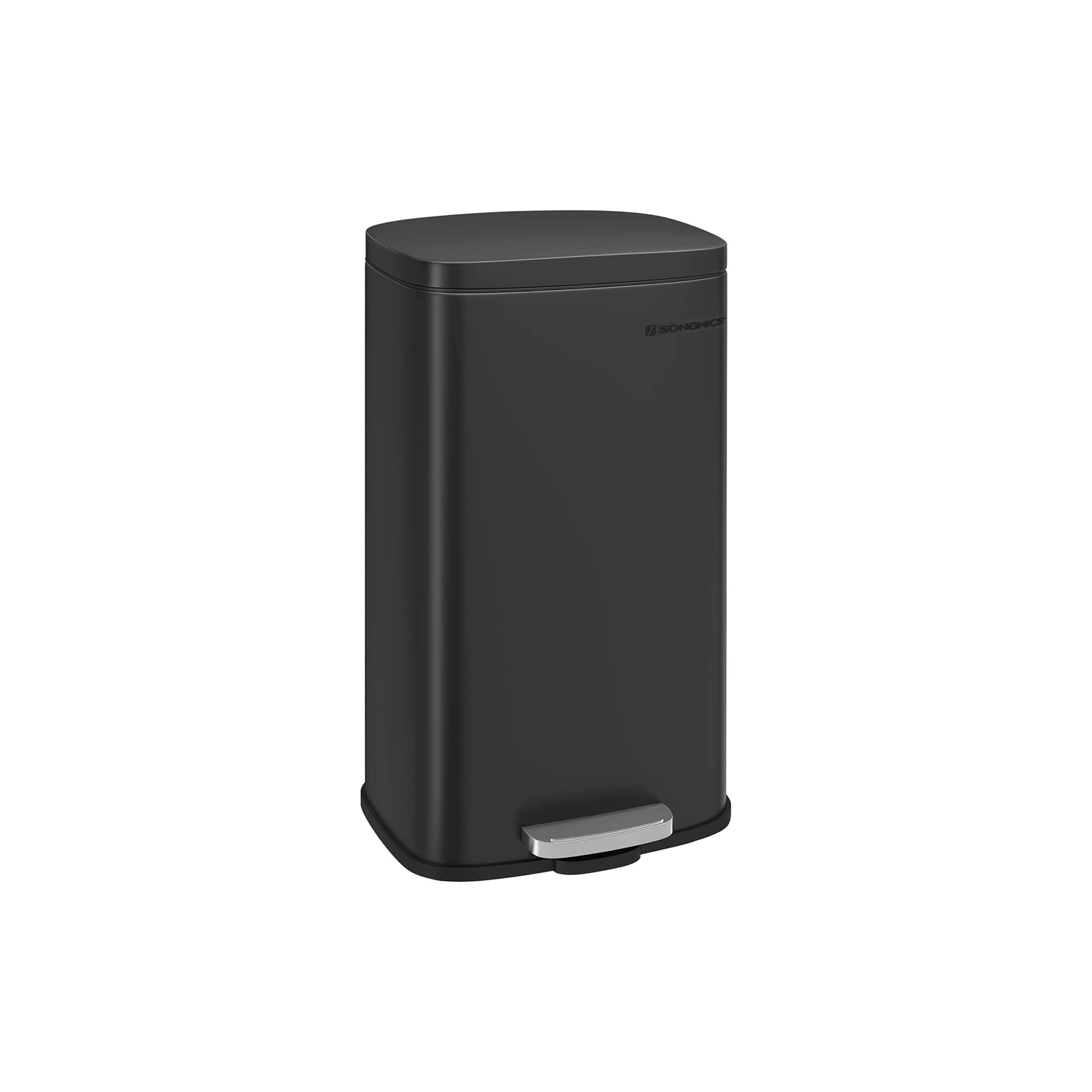 Poljinroskis Songmics, 30 l, soft close -kansi, musta