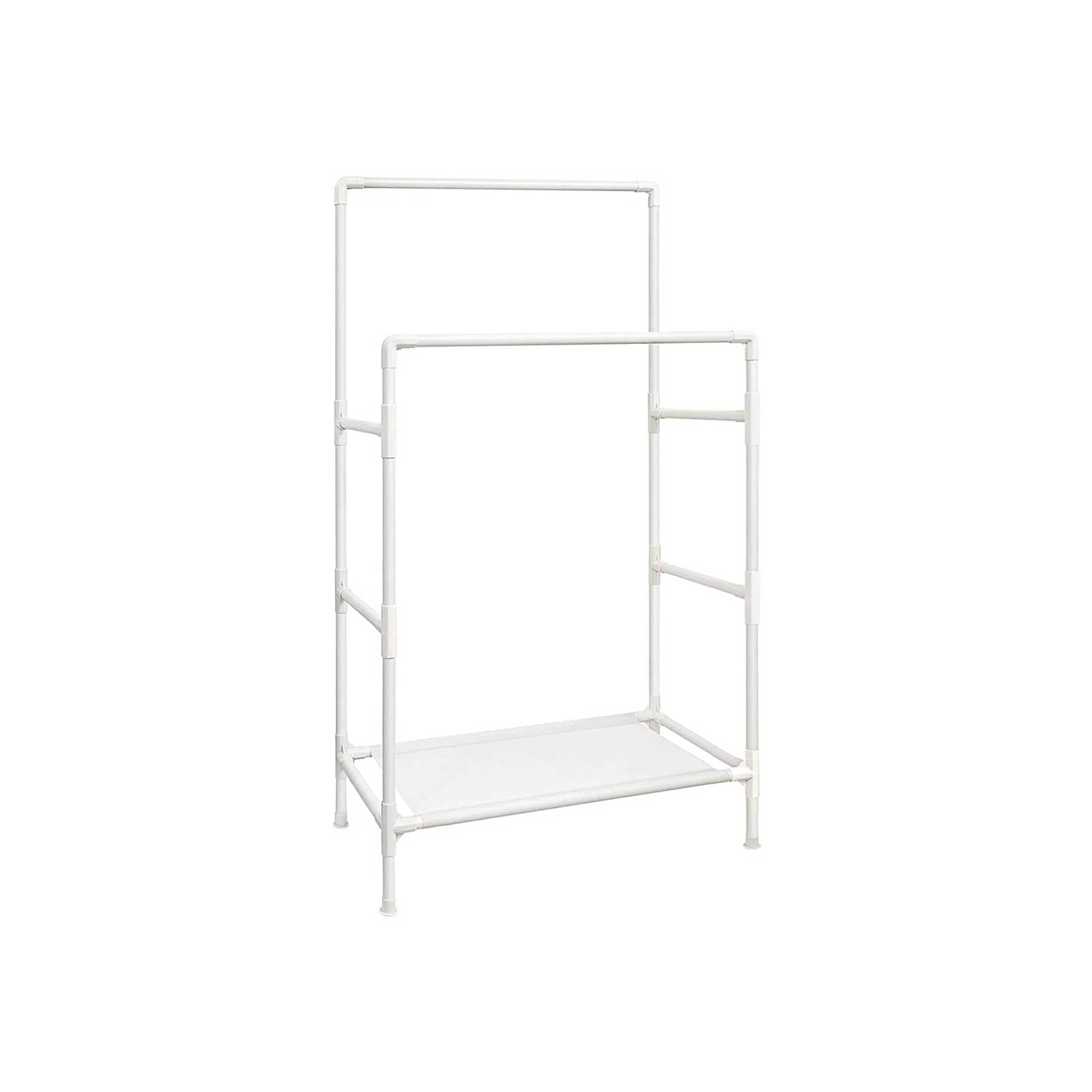 Vaaterekki Songmics, 88 x 44 x 154 cm, 2 vaatetankoa, hylly, valkoinen