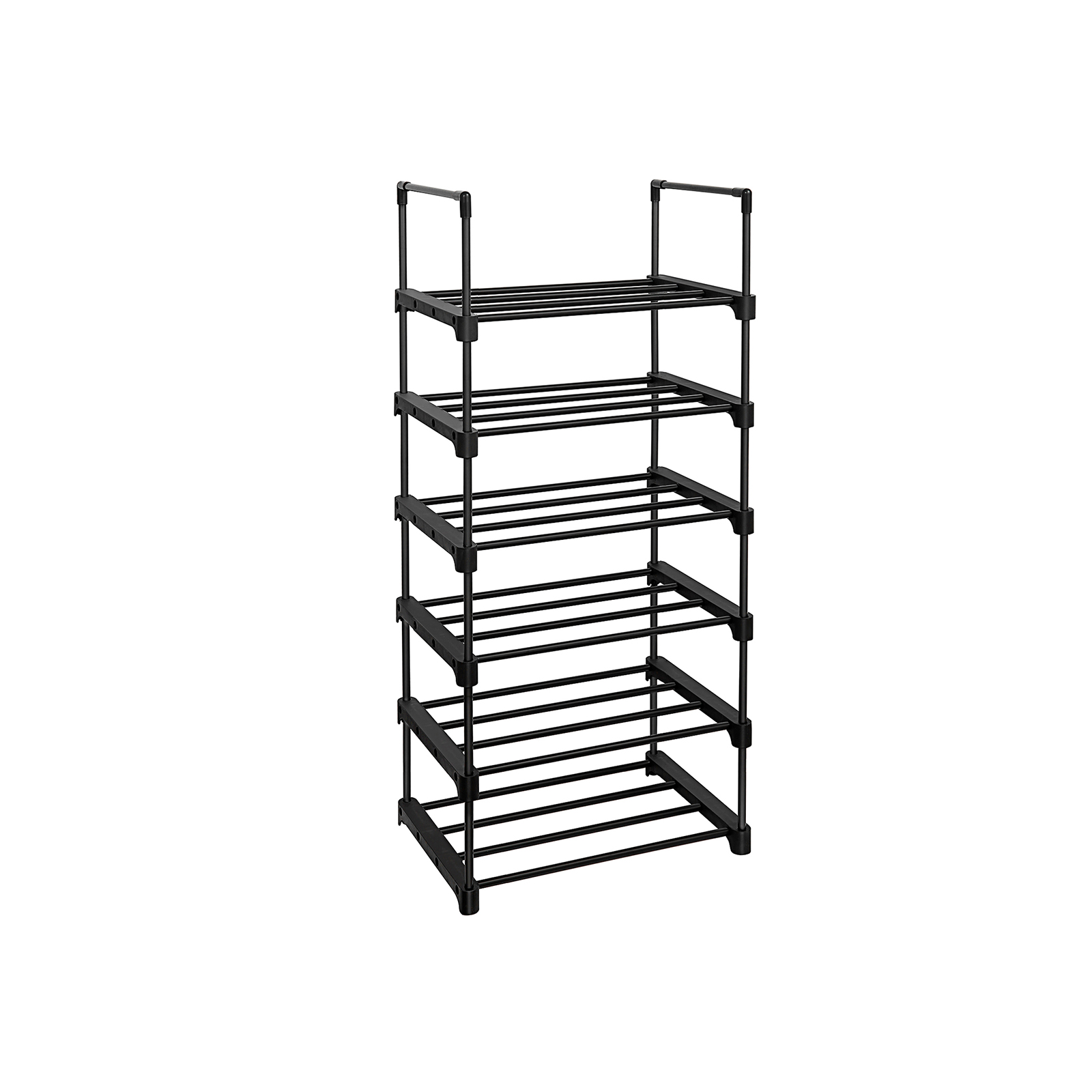Kenkäteline Songmics, 45 x 30 x 106 cm, 6-tasoinen, musta