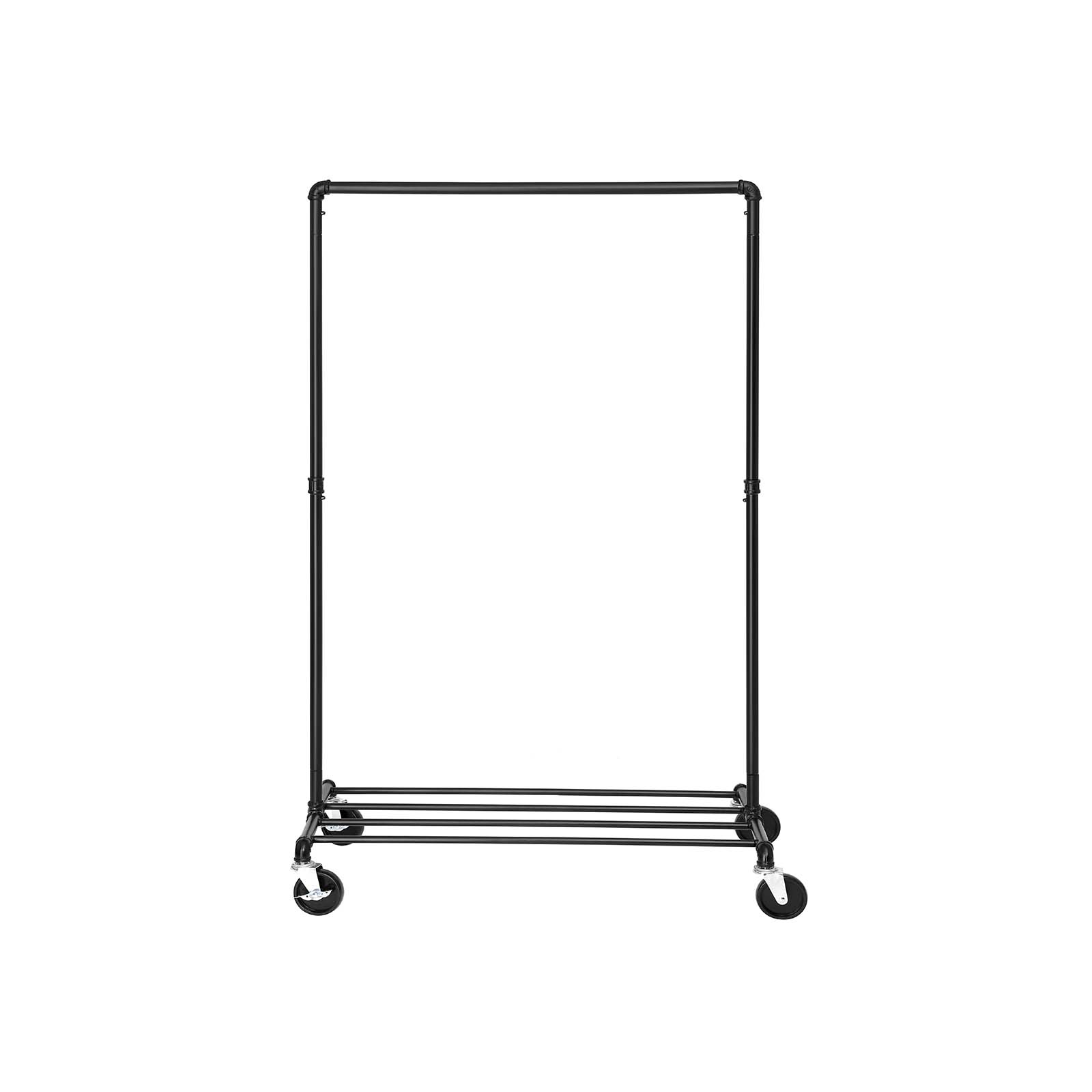 Vaaterekki Songmics, 100 x 49 x 163 cm, pyörillä, musta