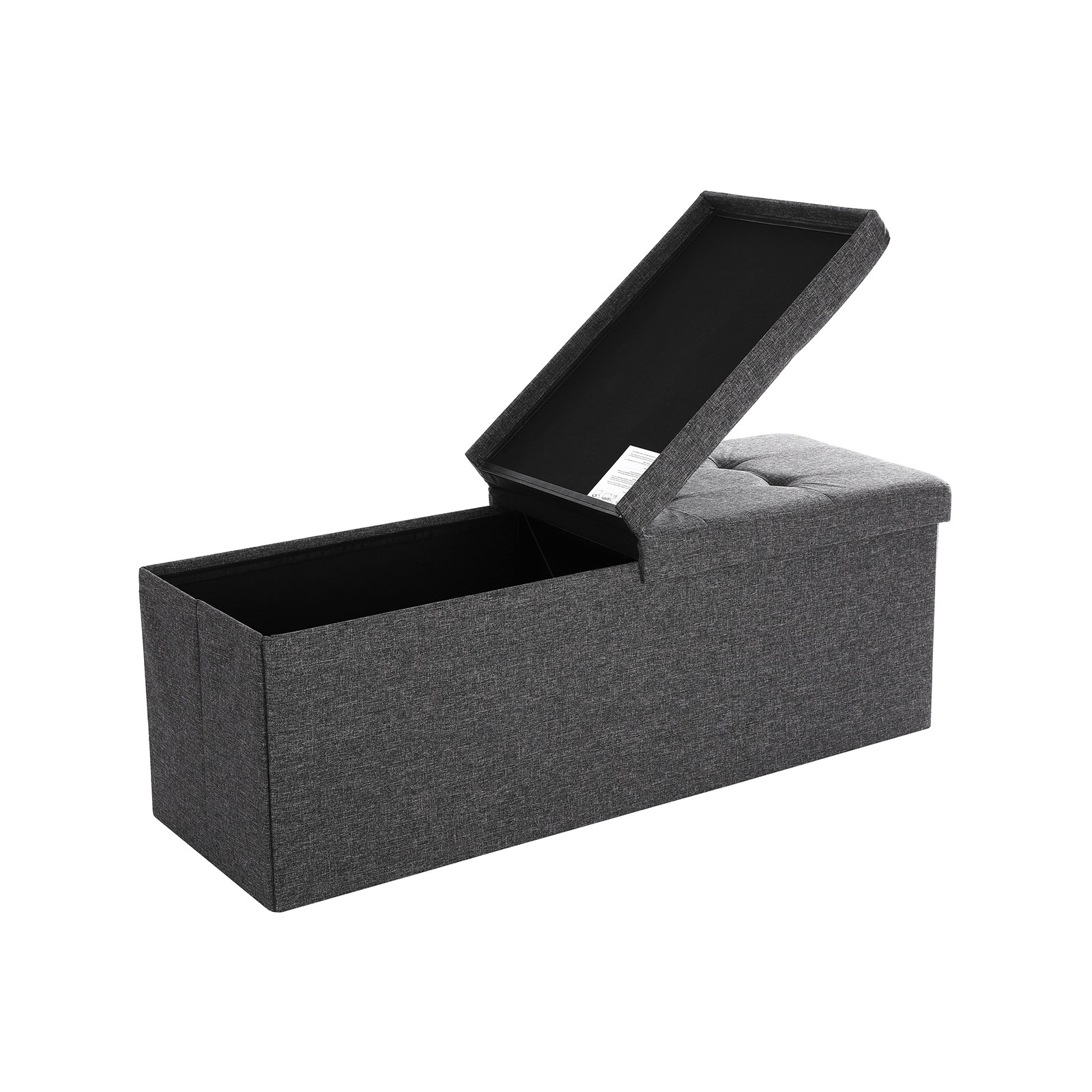 Säilytyspenkki Songmics, 76 x 38 x 38 cm, harmaa