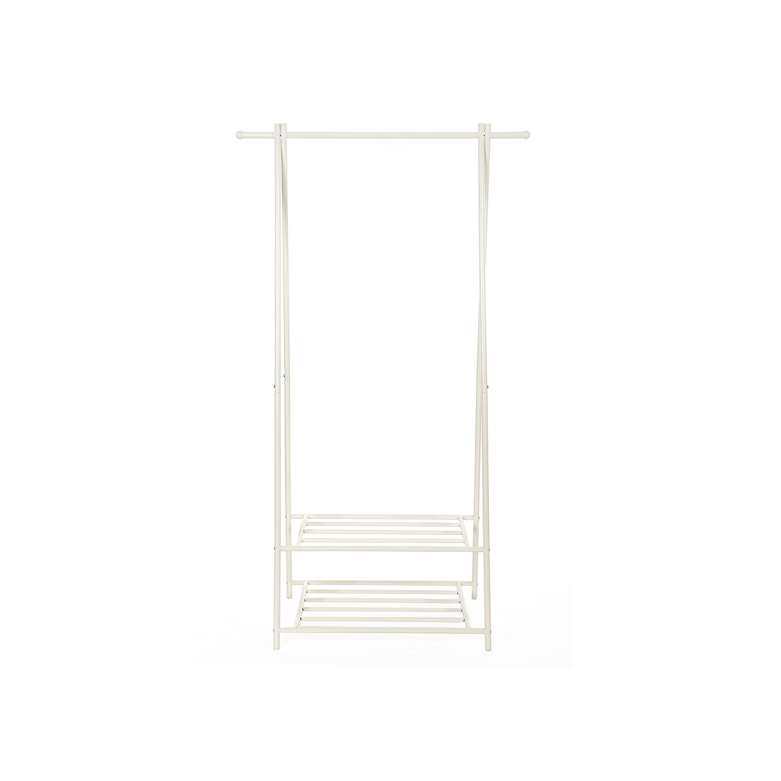 Vaaterekki Songmics, 87,5 x 41 x 155 cm, 2-tasoinen säilytyshylly, valkoinen