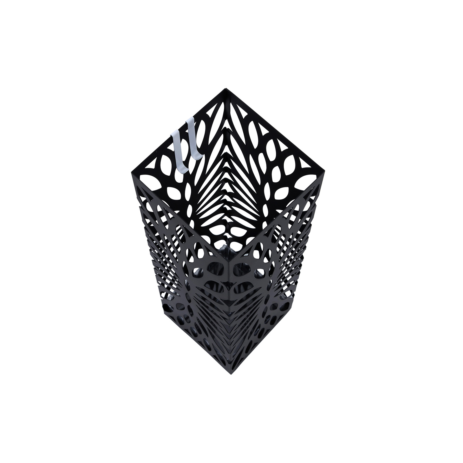 Sateenvarjoteline Songmics, 15.5 x 15.5 x 49 cm, 4 koukkua, musta