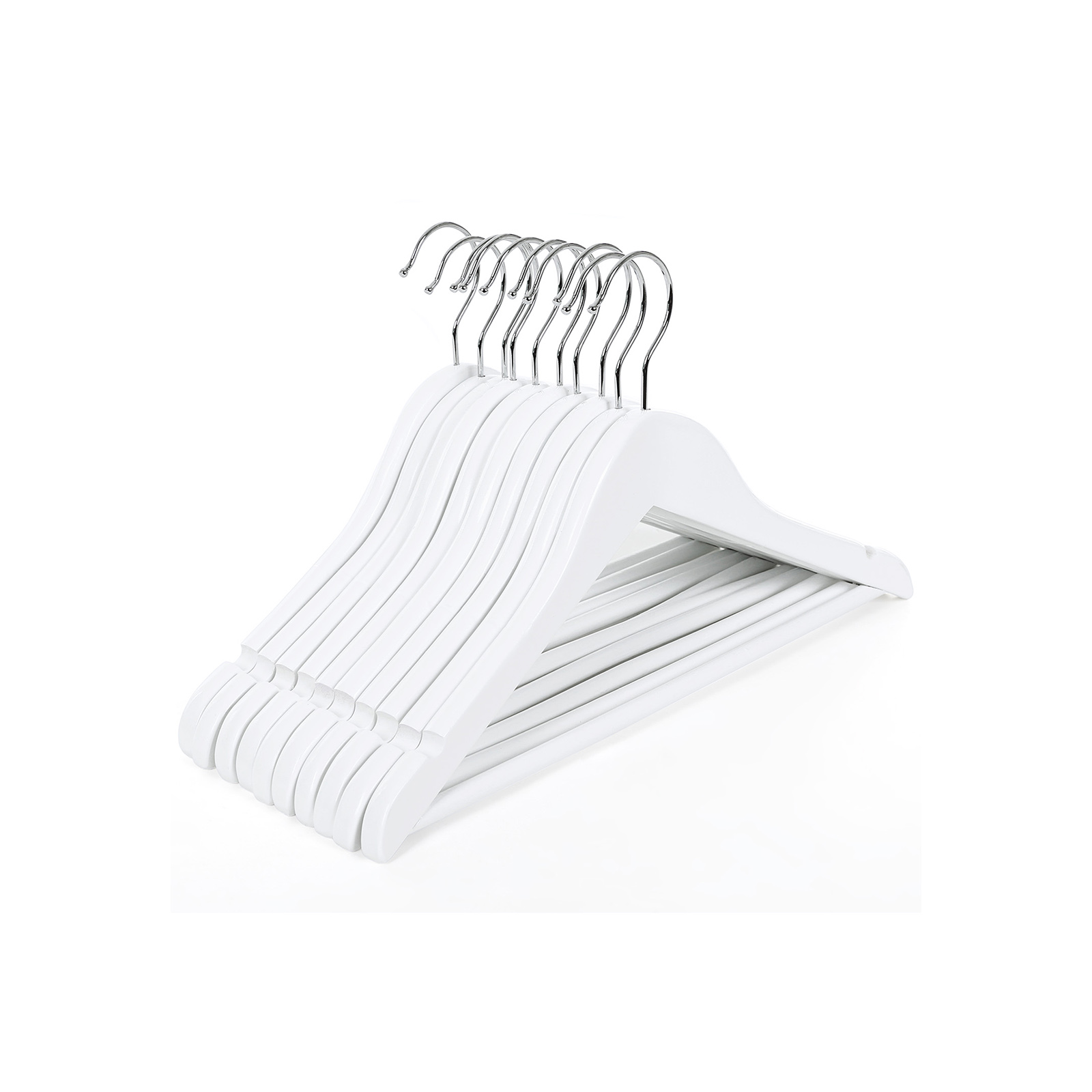 Henkari Songmics, 35 cm, massiivipuu, 360° kääntyvä koukku, valkoinen