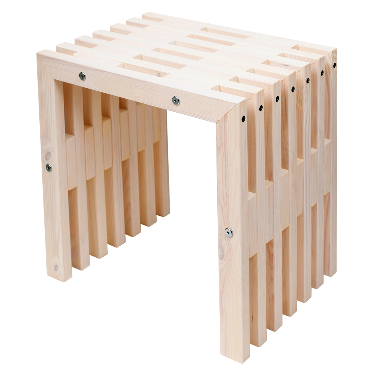 Penkki EcoFurn D-bench 45, Mänty, Kuultovalkoinen, Öljytty