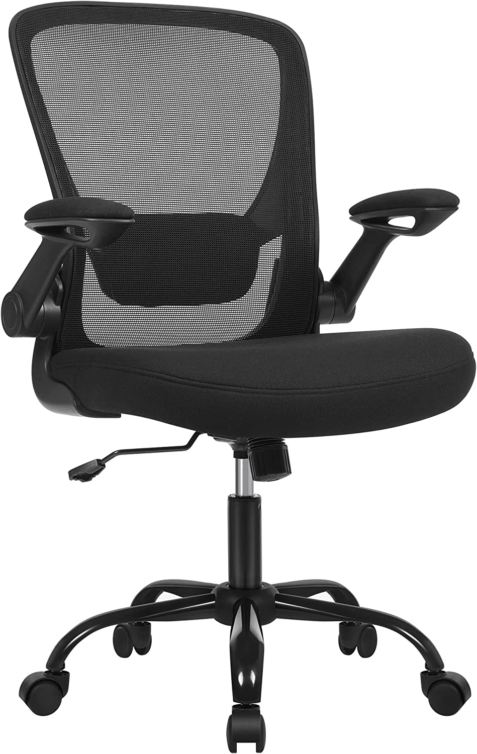 Toimistotuoli Songmics, 66 x 60 x 99-107 cm, ergonominen, musta