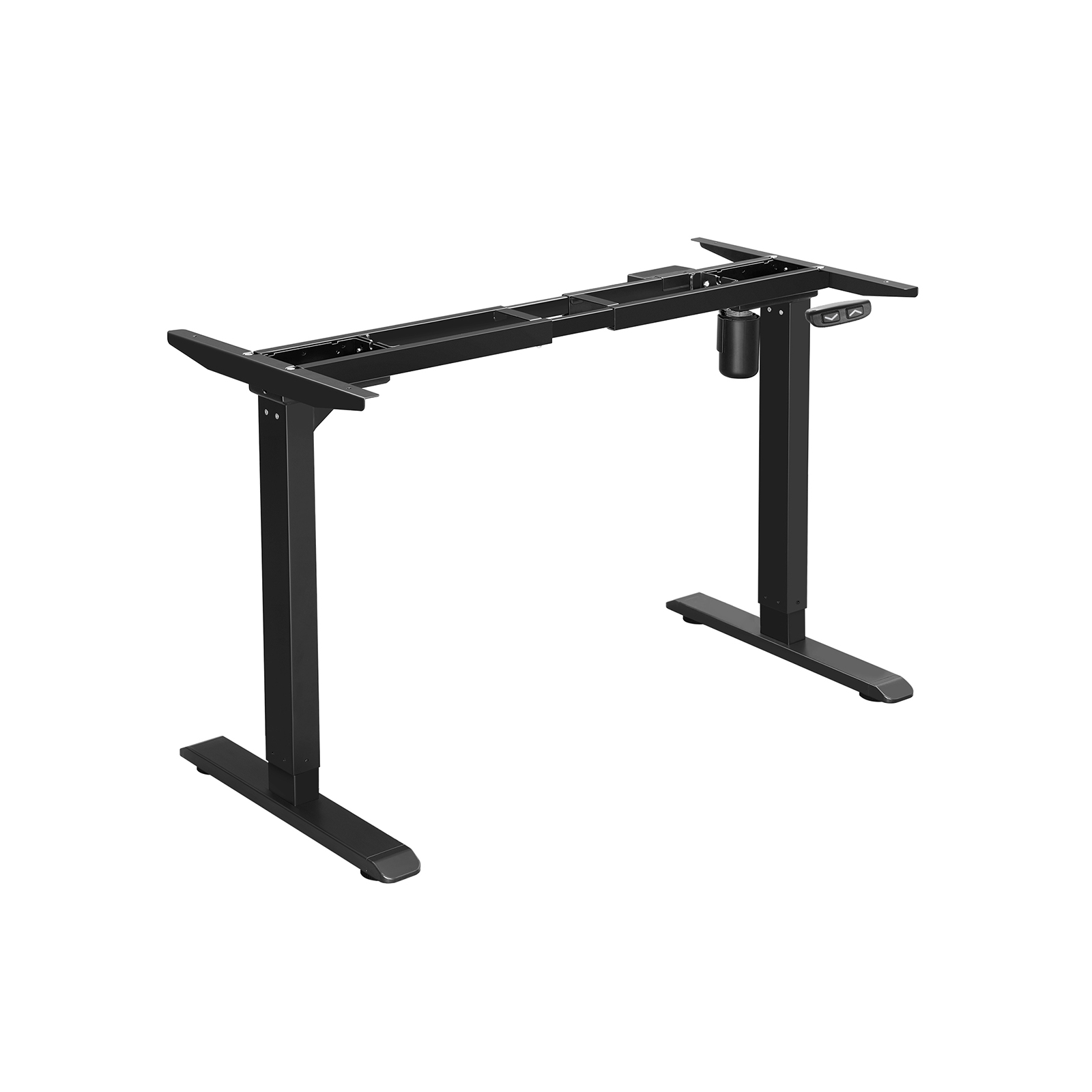 Sähköpöydän runko Songmics, 115-147 cm, moottoroitu korkeudensäätö, teräs, musta